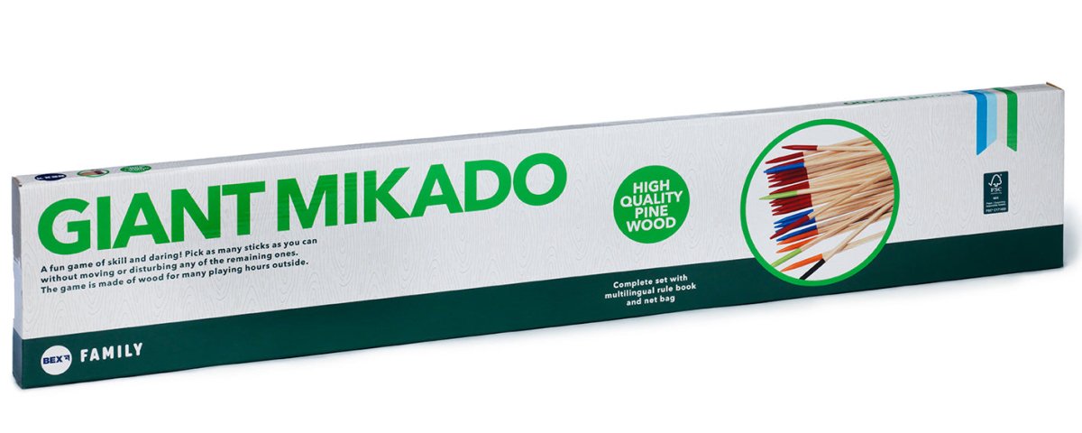 Gigant Mikado - Familie - udgave i træ - Nordisk Spil