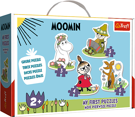Baby Puzzle Mumin - 3+4+5+6 brikker - Nordisk Spil