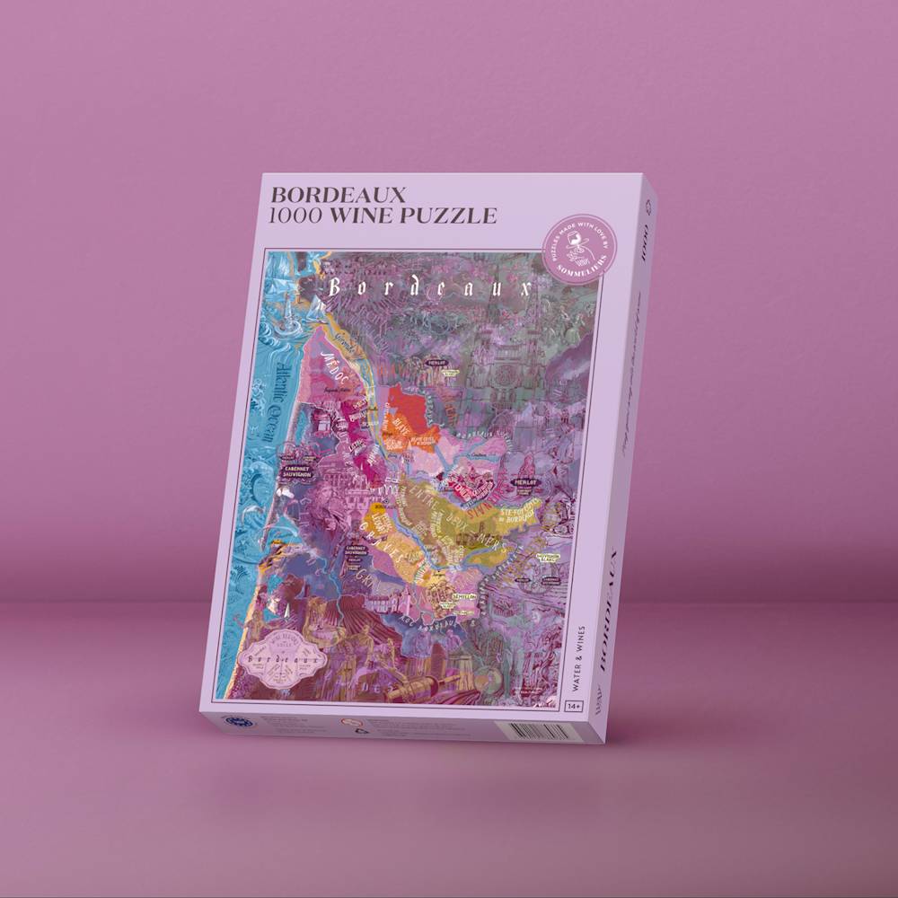 Vin: Frankrig, Bordeaux - 1000 brikker - Nordisk Spil