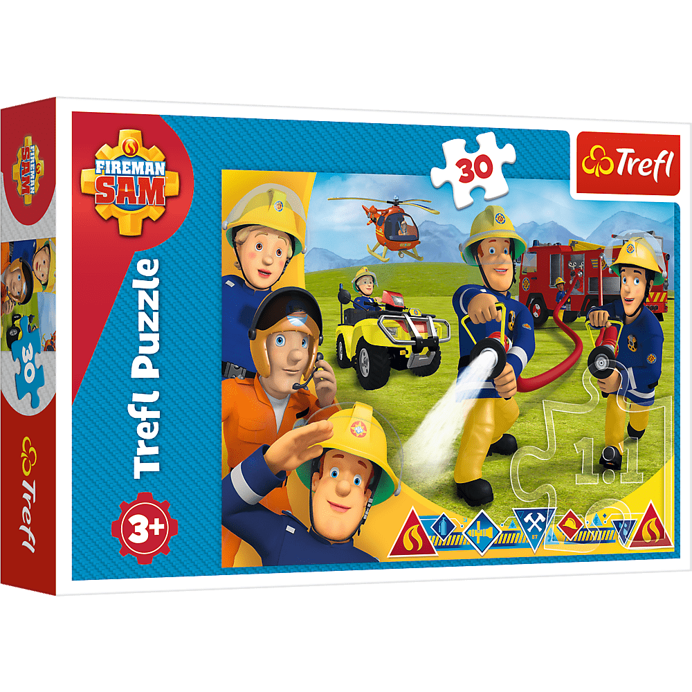 Brandmand Sam - 30 brikker - Nordisk Spil