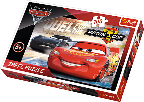 Biler 3 - Piston Cup - 100 brikker - Nordisk Spil