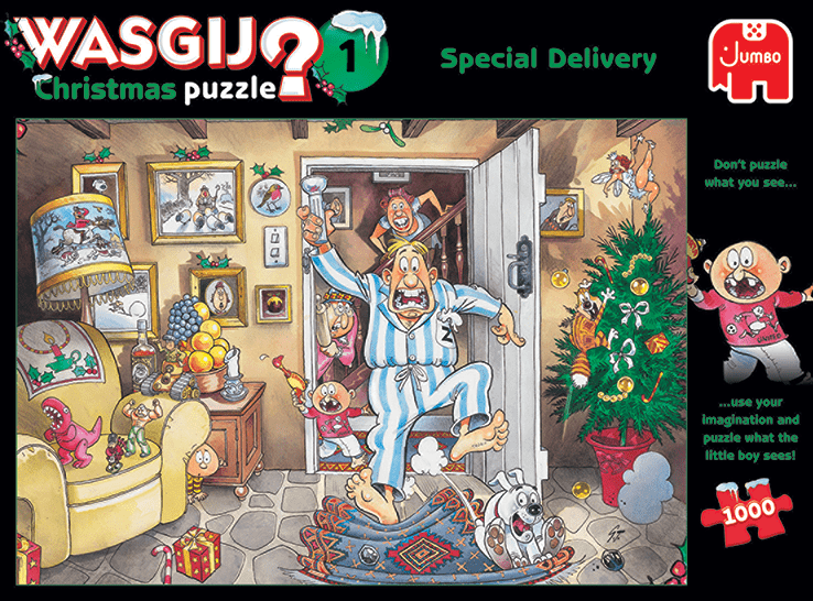 Wasgij Christmas 1 - Special Delivery - 1000 brikker - Nordisk Spil
