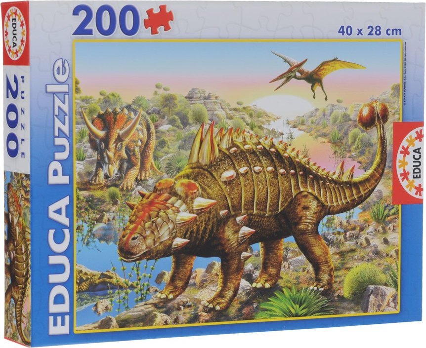 Dinosaurs - 200 brikker - Nordisk Spil