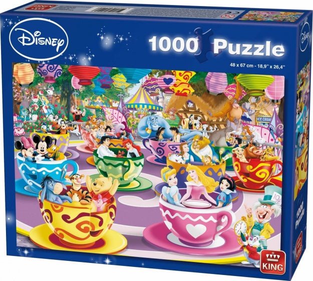 Disney: Skøre Tekopper - 1000 brikker - Nordisk Spil