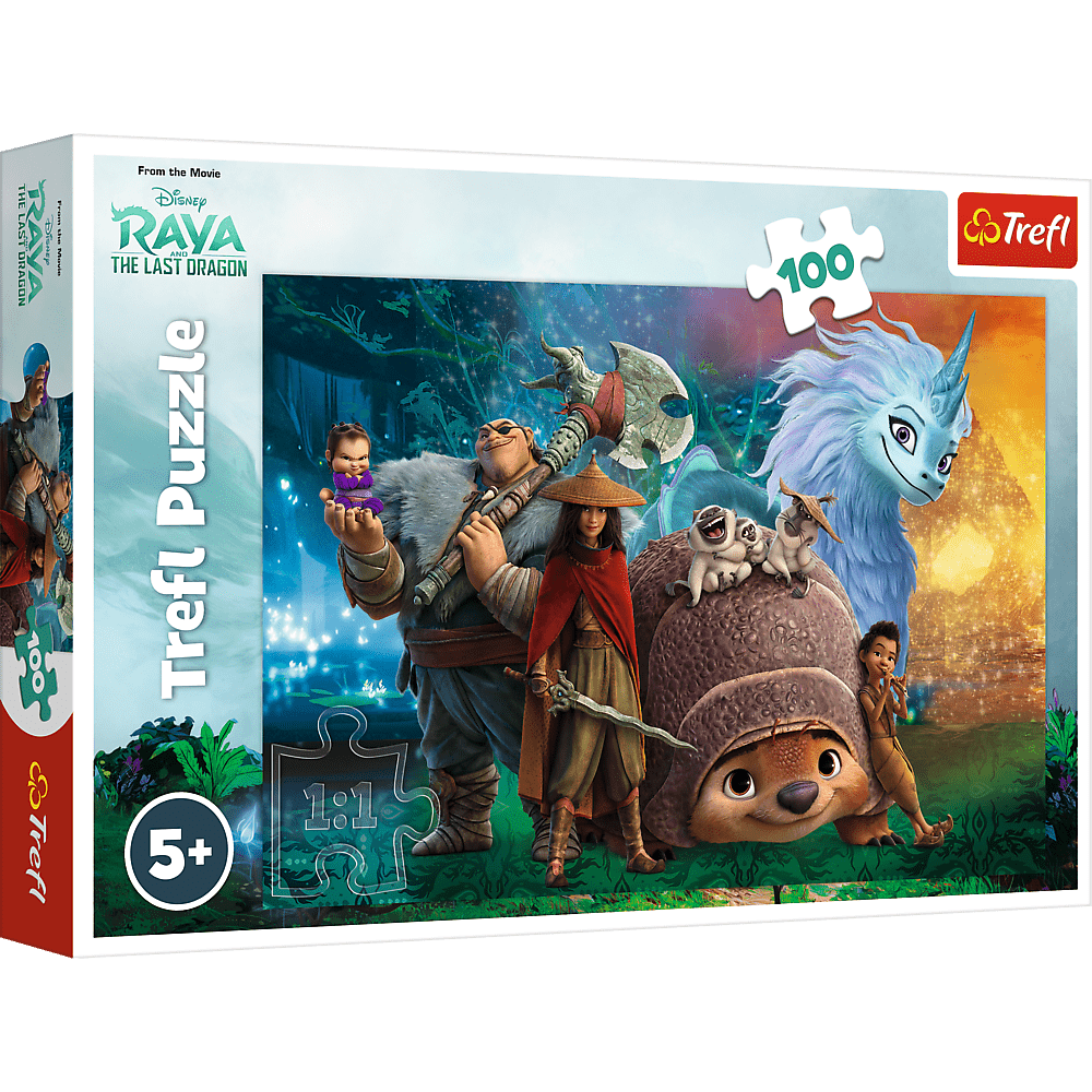 Disney: Raya - Den sidste Drage - 100 brikker - Nordisk Spil