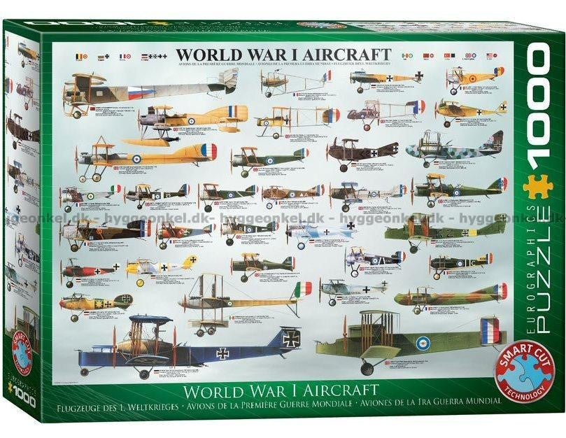 Fly fra 1. Verdenskrig - 1000 brikker - Nordisk Spil