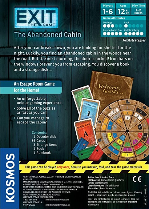 EXIT: The Game - The Abandoned Cabin - Engelsk - Nordisk Spil