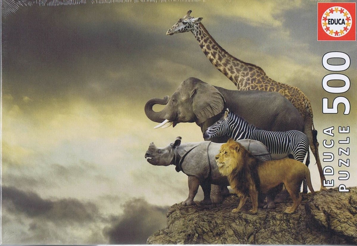 Animals on the Edge of a Cliff - 500 brikker - Nordisk Spil