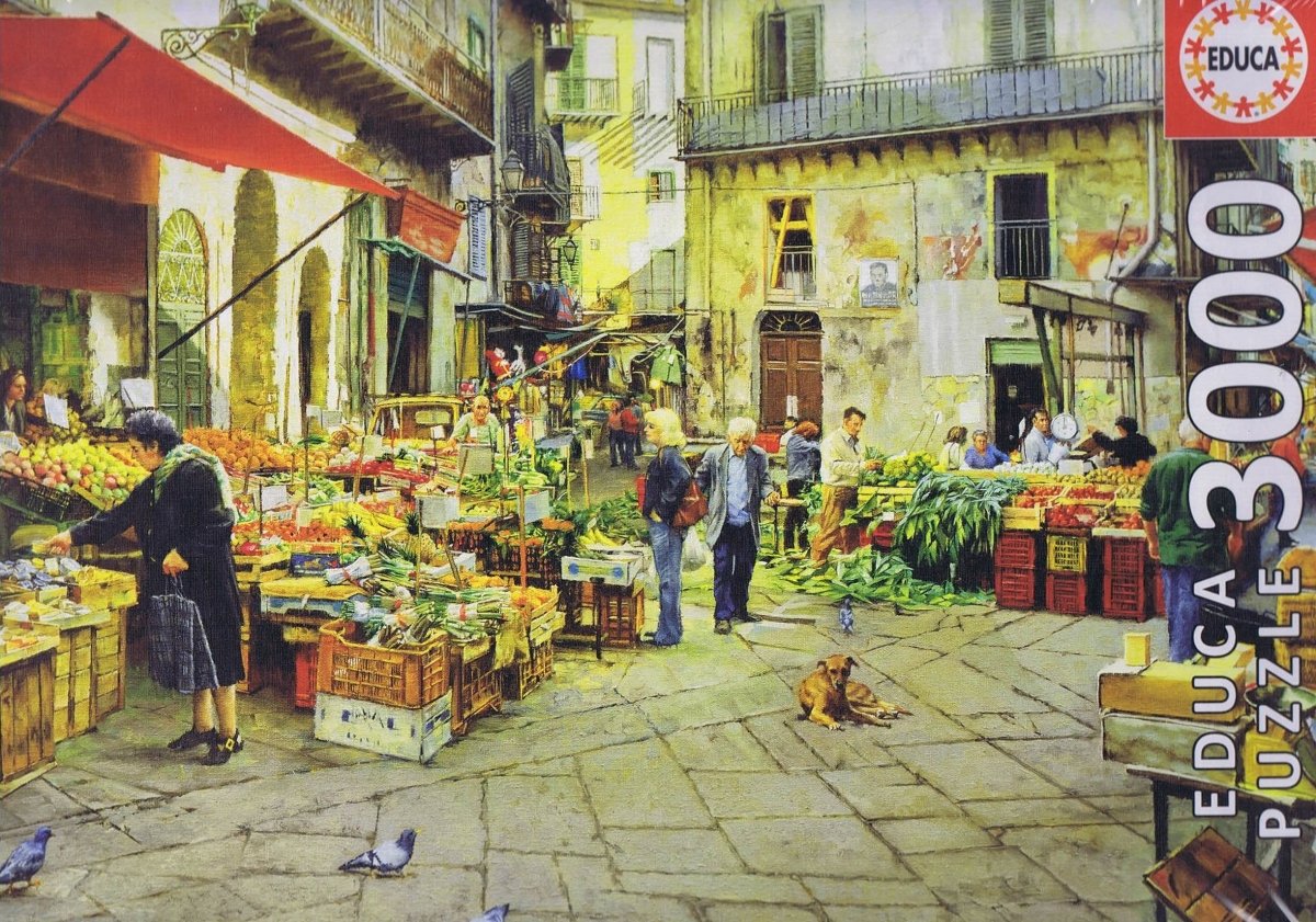 La Vucciria Market, Palermo - 3000 brikker - Nordisk Spil