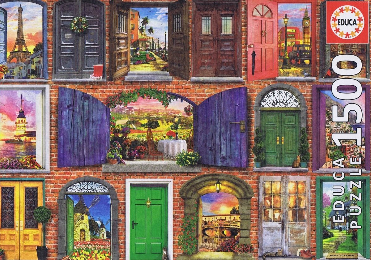 Doors of Europe - 1500 brikker - Nordisk Spil