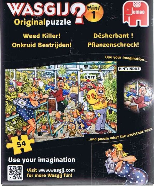 Wasgij? Original Mini 1 Weed Killer, 54 brikker - Nordisk Spil