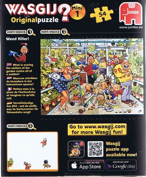 Wasgij? Original Mini 1 Weed Killer, 54 brikker - Nordisk Spil