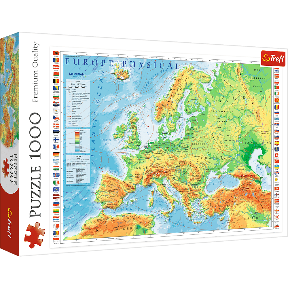 Europakort - 1000 brikker - Nordisk Spil