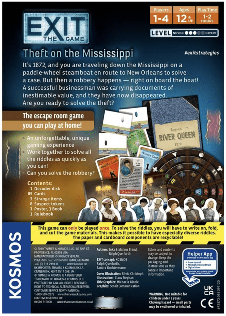 EXIT 13: Theft On The Mississippi - Engelsk - Nordisk Spil