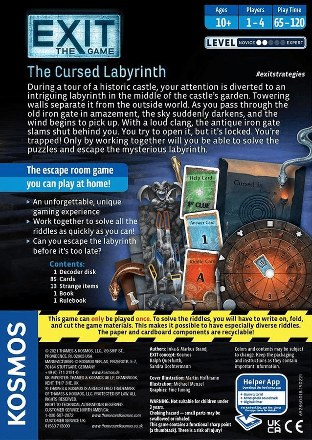 EXIT 16: The Cursed Labyrinth - Engelsk - Nordisk Spil