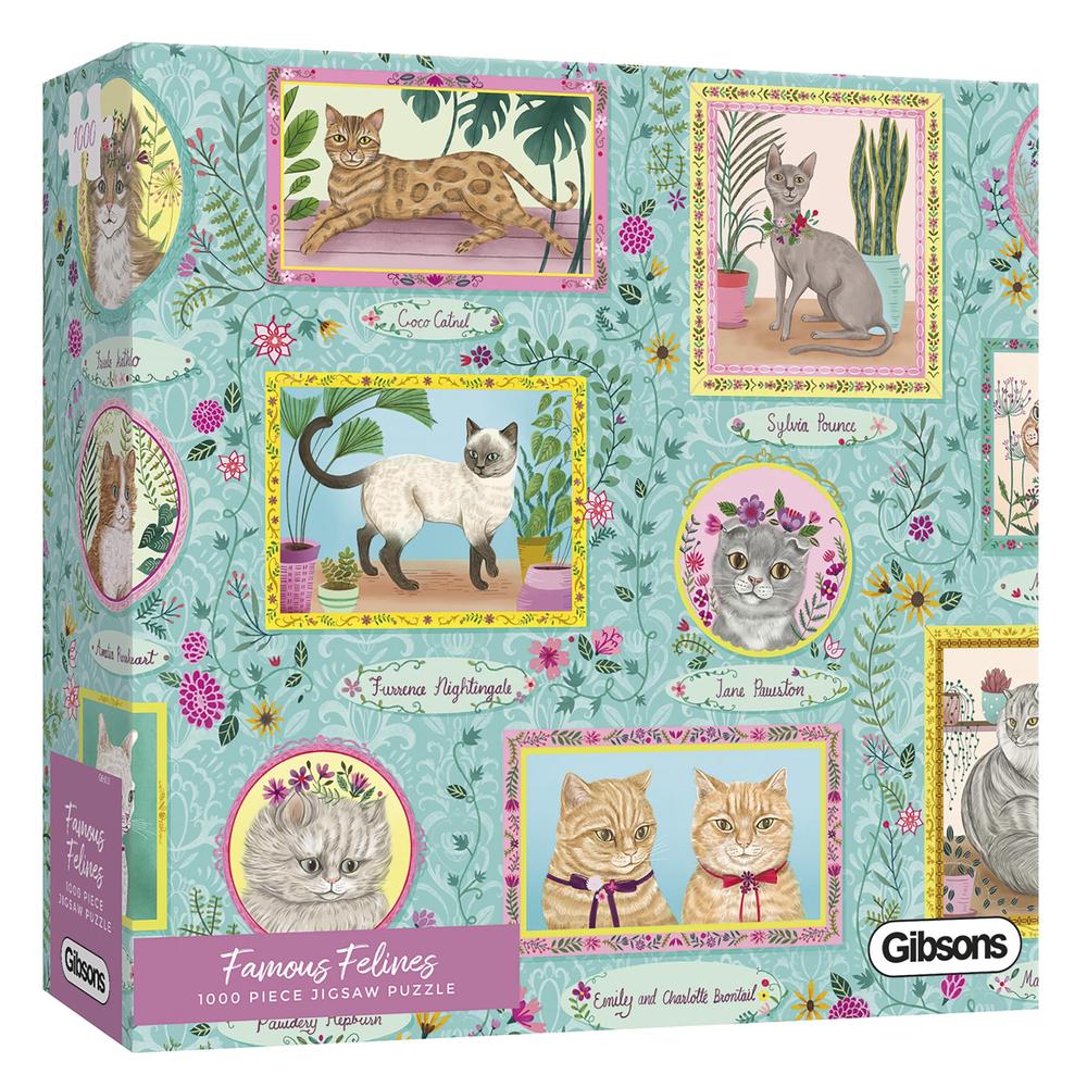 Famous Felines - 1000 brikker - Nordisk Spil