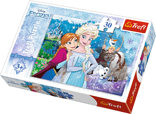 Disney Frozen - Slip Magien Løs - 30 brikker - Nordisk Spil