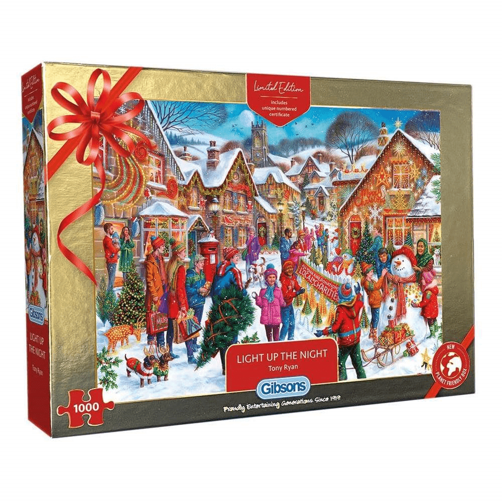 Christmas Limited Edition Jigsaw Puzzle - Light Up - 1000 brikker - Nordisk Spil