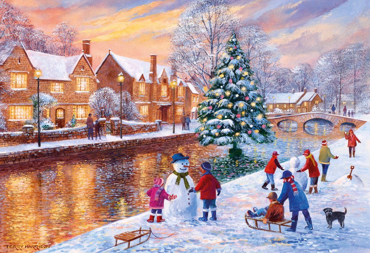 Bourton at Christmas - 500 brikker - Nordisk Spil