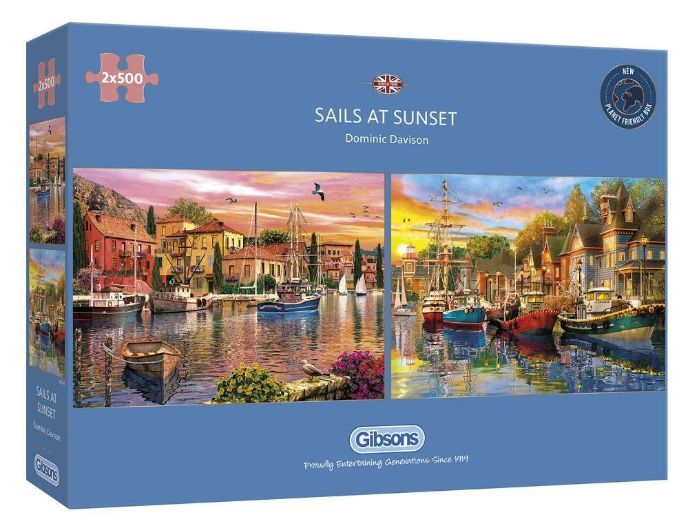 Sails at Sunset - 2x500 Brikker - Nordisk Spil