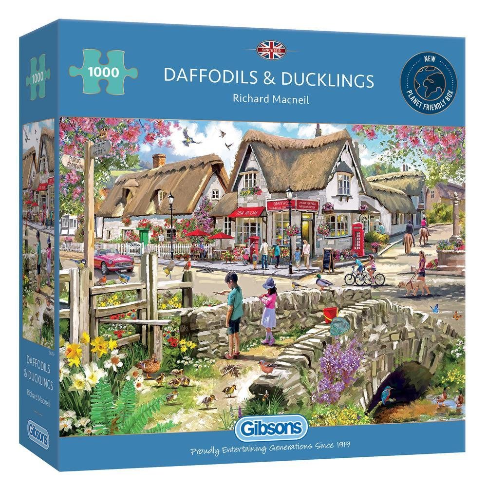 Daffodils & Ducklings - 1000 brikker - Nordisk Spil