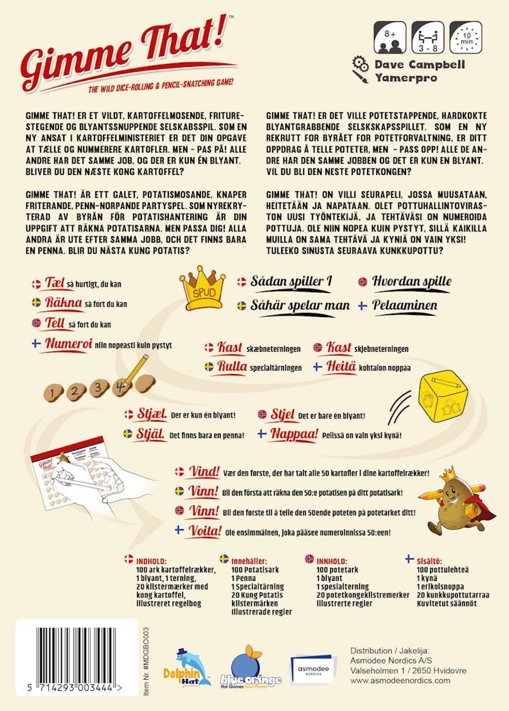 Gimme That! (Dansk) - Nordisk Spil