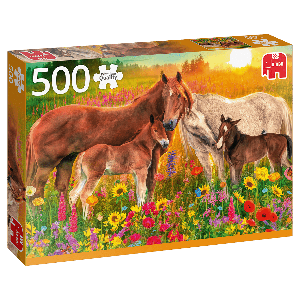 Heste På Engen - 500 brikker - Nordisk Spil