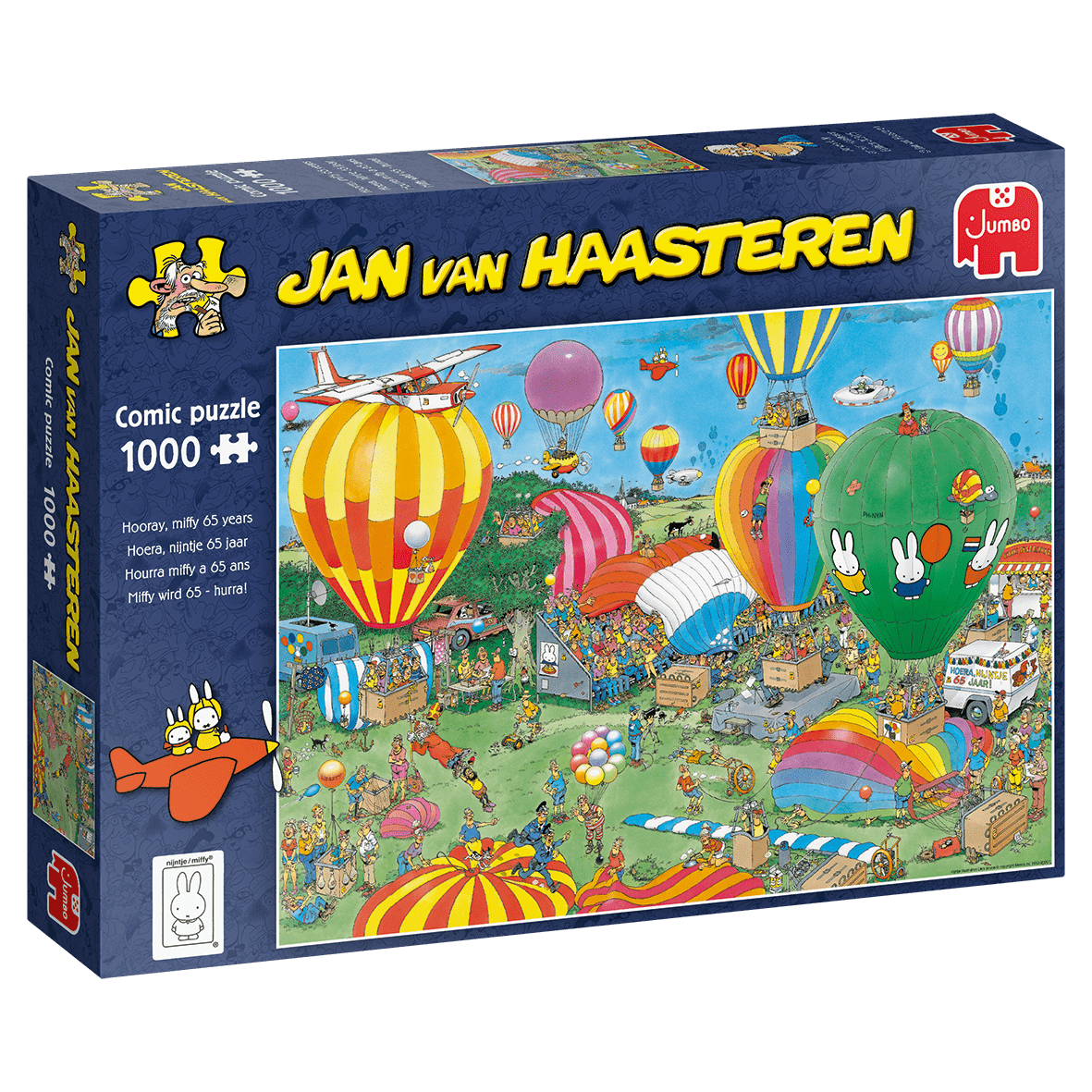 Jan van Haasteren - Hooray, Miffy 65 years - 1000 Brikker - Nordisk Spil