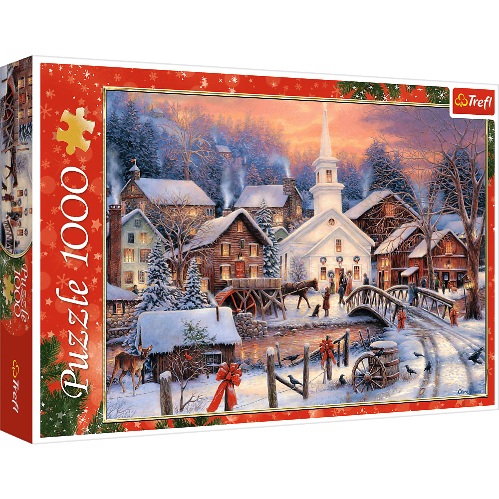 Hvid Jul - Chuck Pinson - 1000 brikker - Nordisk Spil