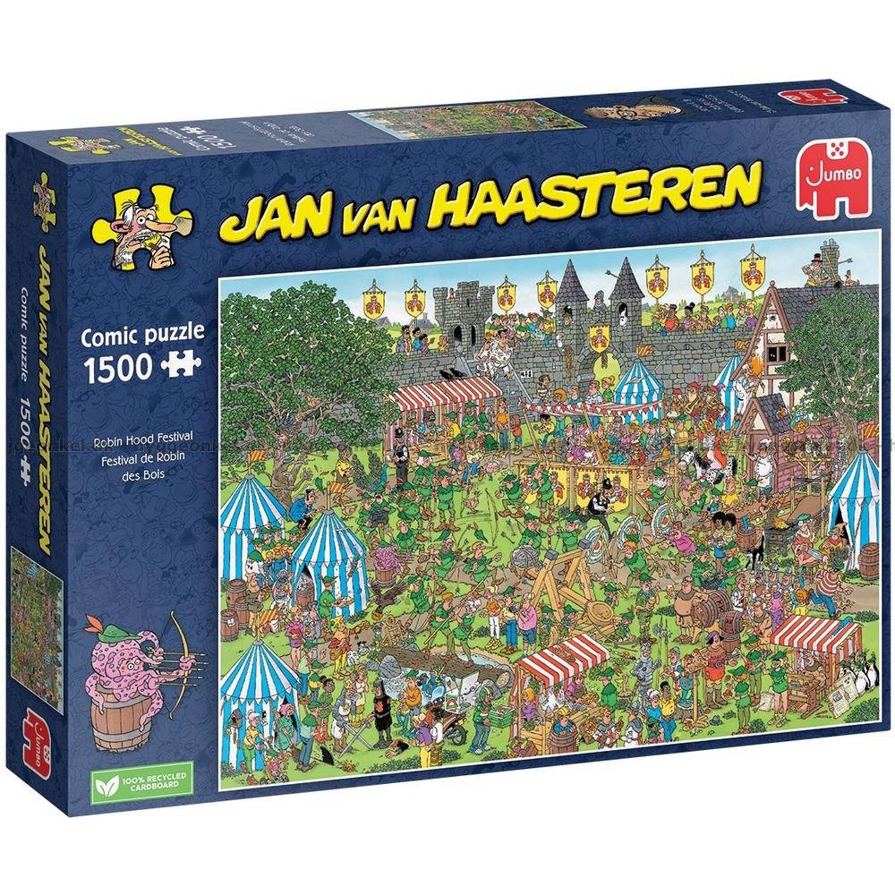 Jan van Haasteren: Robin Hood festival - 1500 brikker - Nordisk Spil