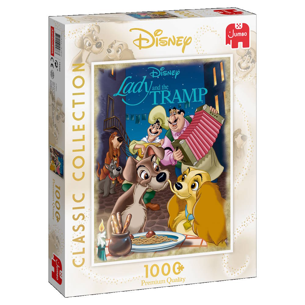 Disney: Lady og vagabonden - 1000 brikker - Nordisk Spil