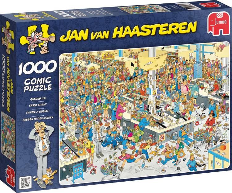 Jan van Haasteren - Queued Up - 1000 brikker - Nordisk Spil