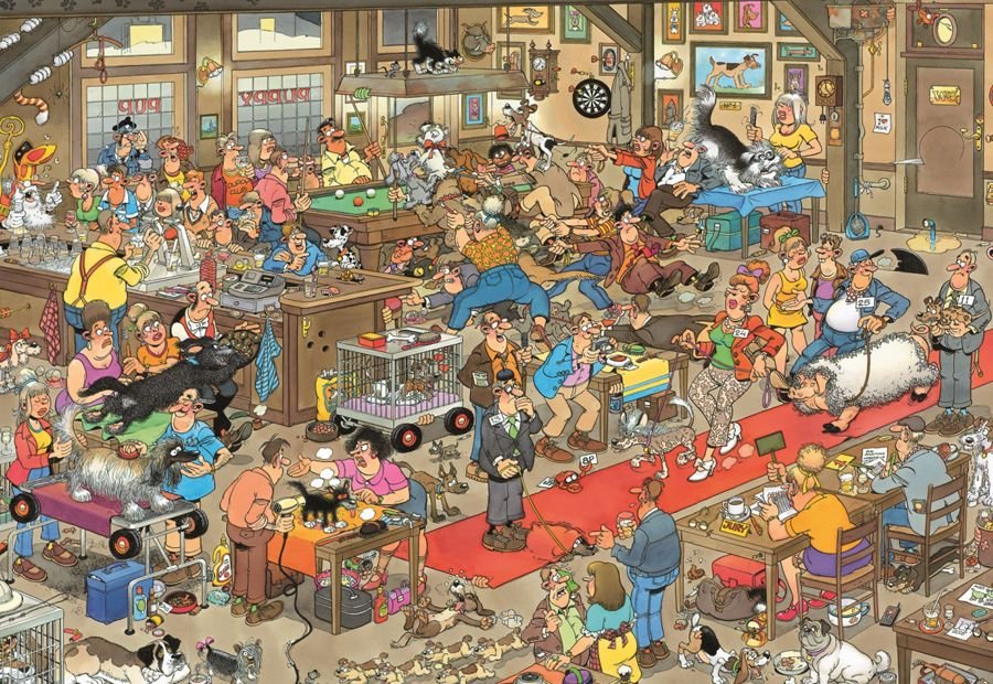 The Dog Show - 1000 brikker - Nordisk Spil