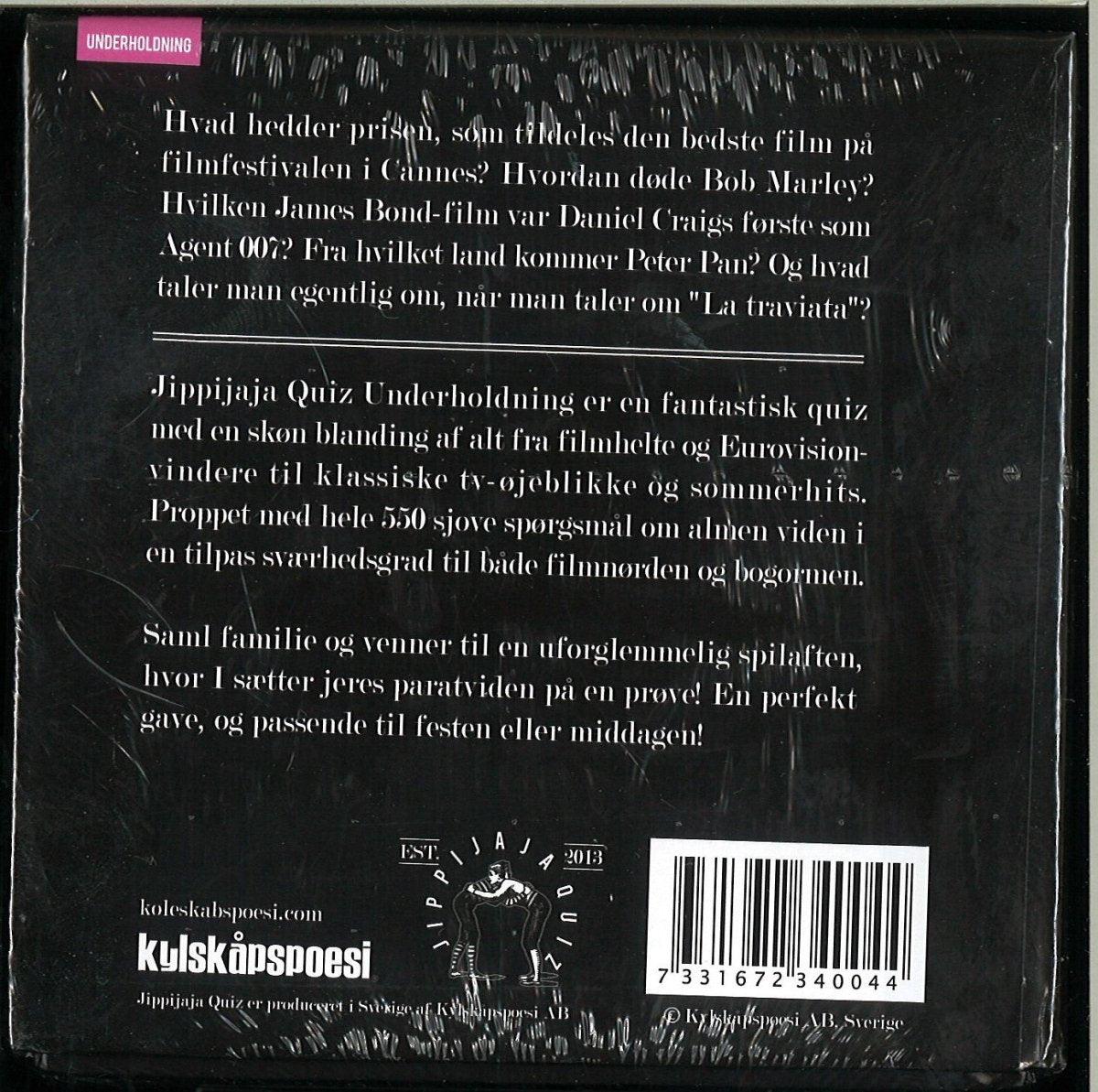 Jippijaja Quiz: Underholdning - Nordisk Spil