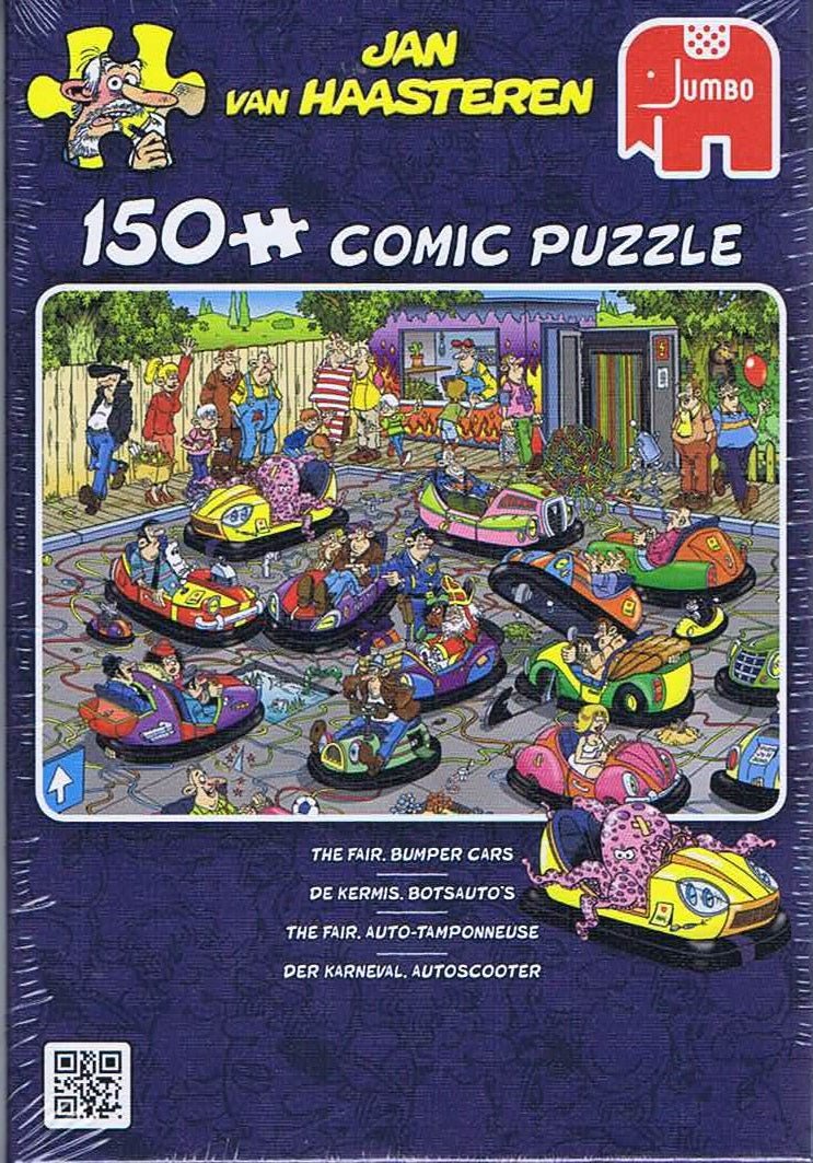 Jan van Haasteren: The Fair, Bumper Cars - 150 Brikker - Nordisk Spil