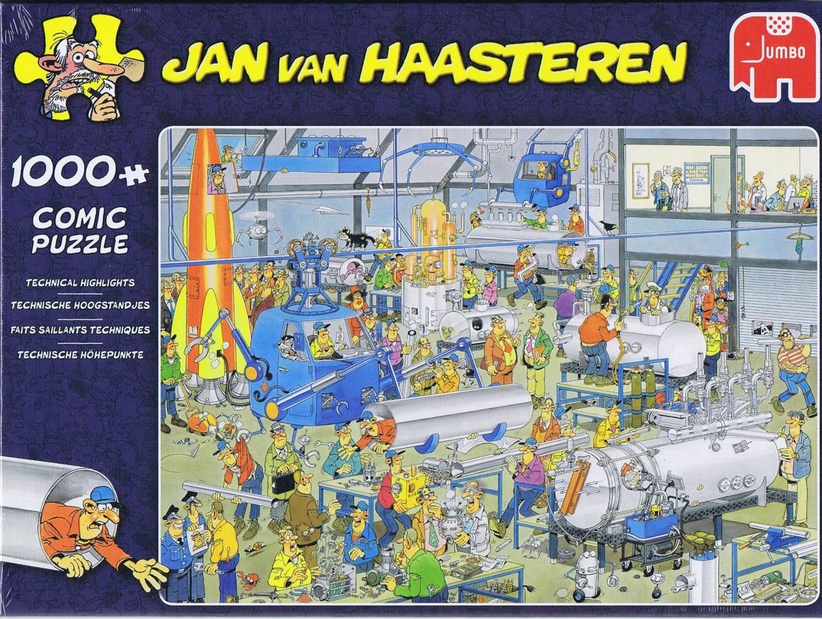 Jan van Haasteren: Technical Highlights - 1000 brikker - Nordisk Spil