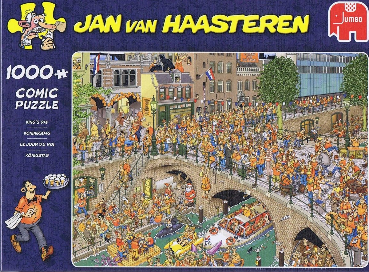 Jan van Haasteren - Kings day - 1000 brikker - Nordisk Spil
