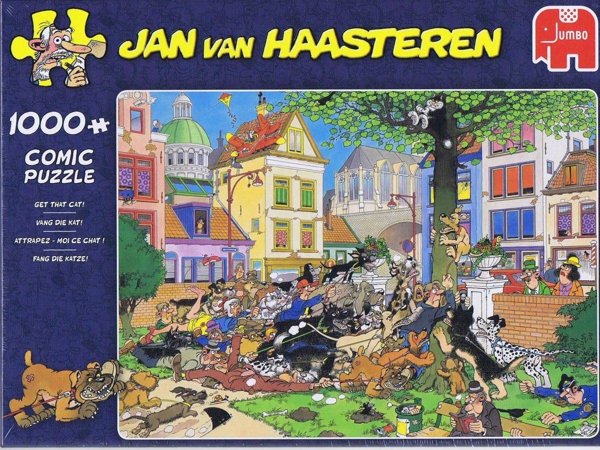 Jan van Haasteren - Get that cat - 1000 brikker - Nordisk Spil