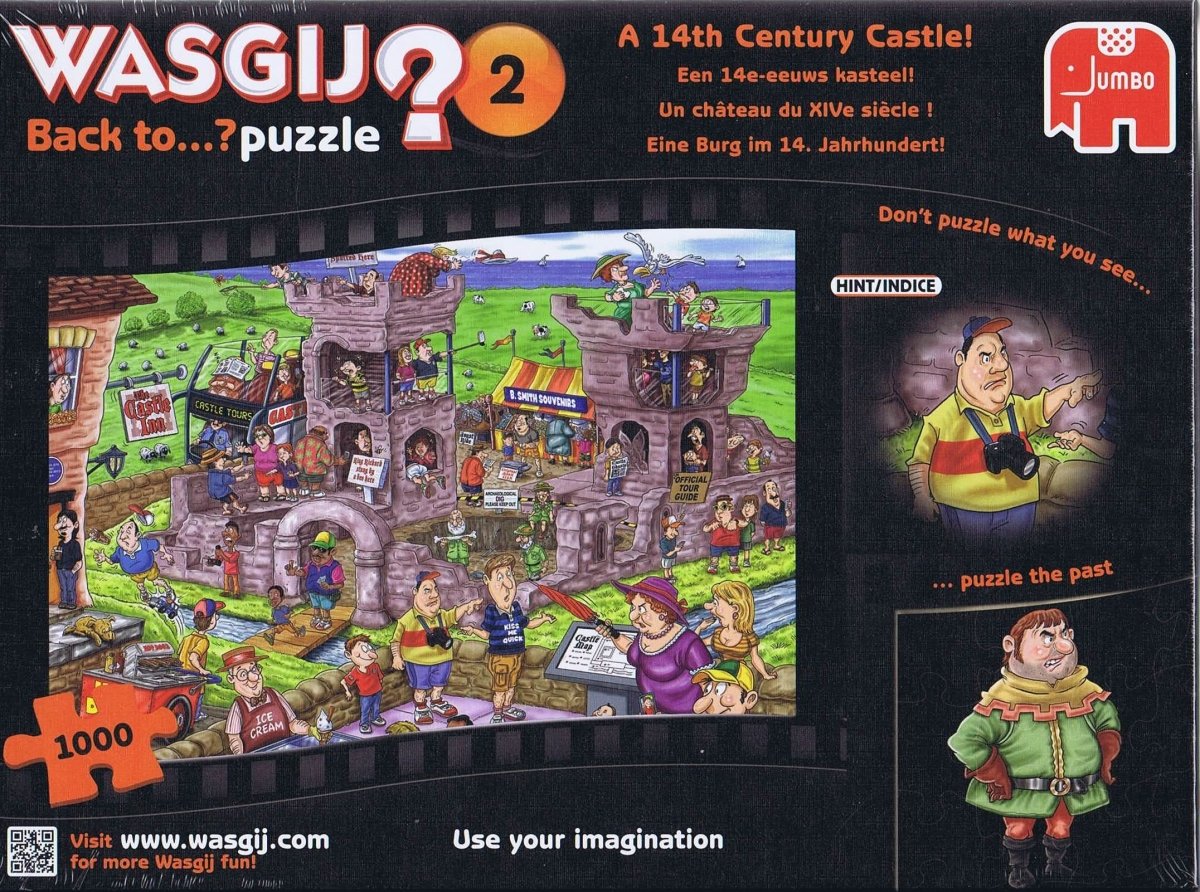 Wasgij? Back to...? 2 Back to 14th Century Castle - 1000 brikker - Nordisk Spil