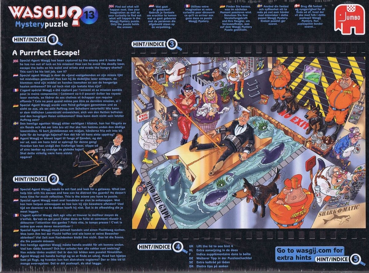 Mystery Wasgij? 13, A Purrrfect Escape - 1000 brikker - Nordisk Spil