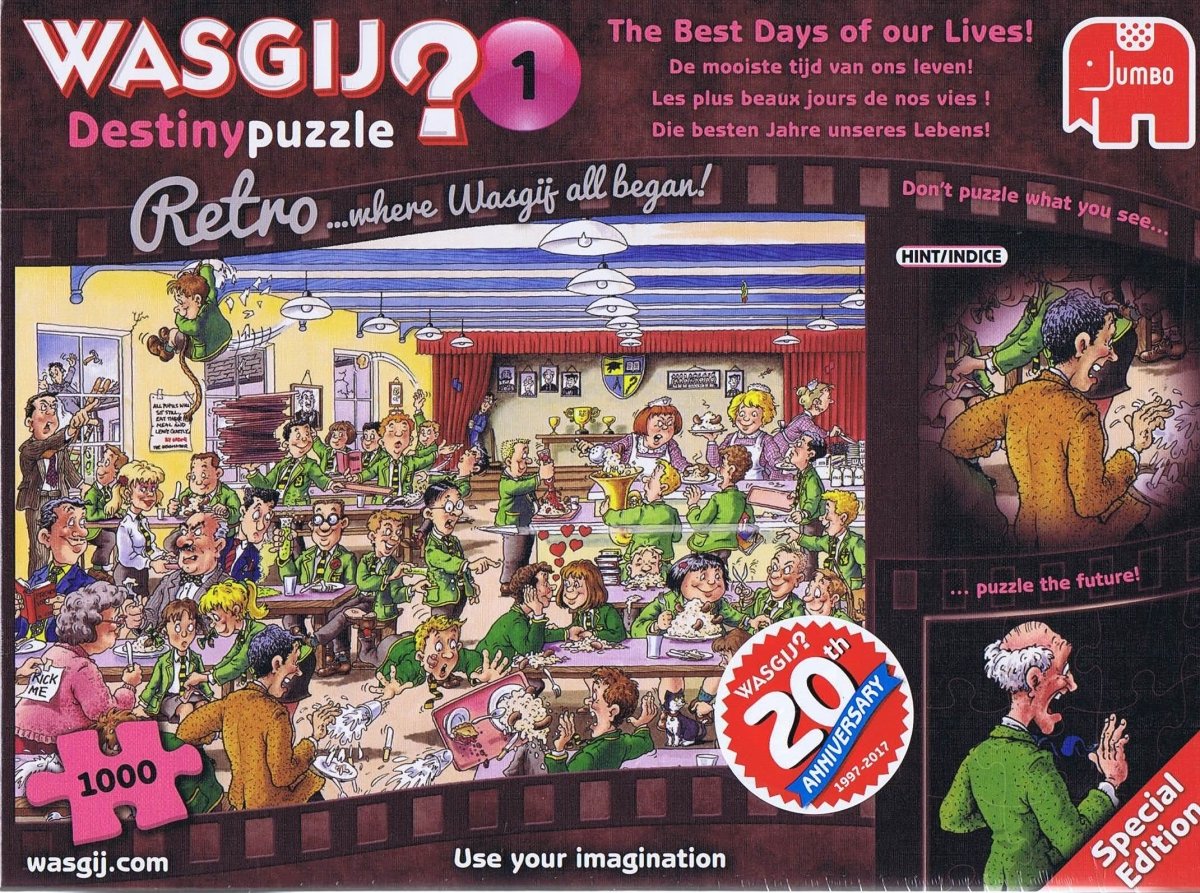 Wasgij? Destiny 1 Retro - 1000 brikker - Nordisk Spil