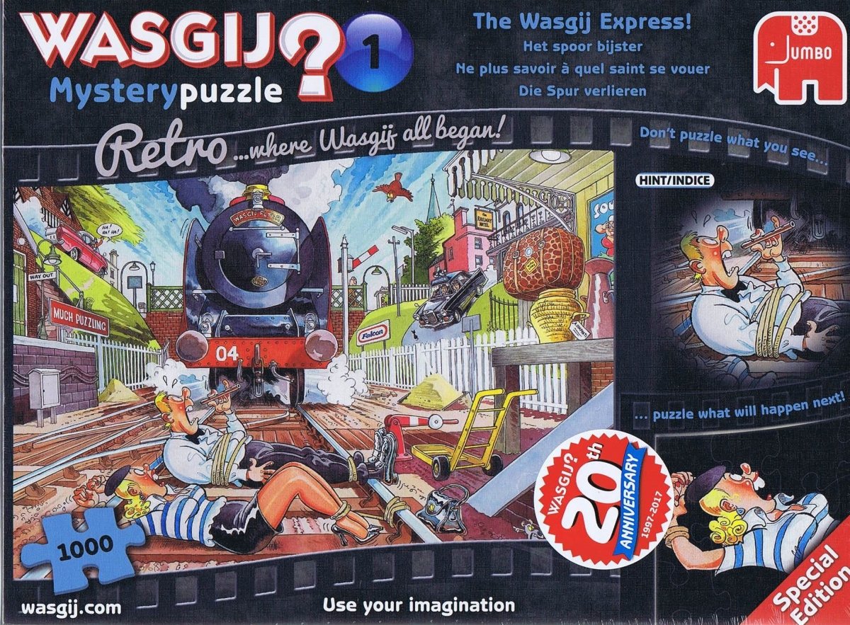 Wasgij? Mystery Retro 1 The Wasgij Express, 1000 brikker - Nordisk Spil