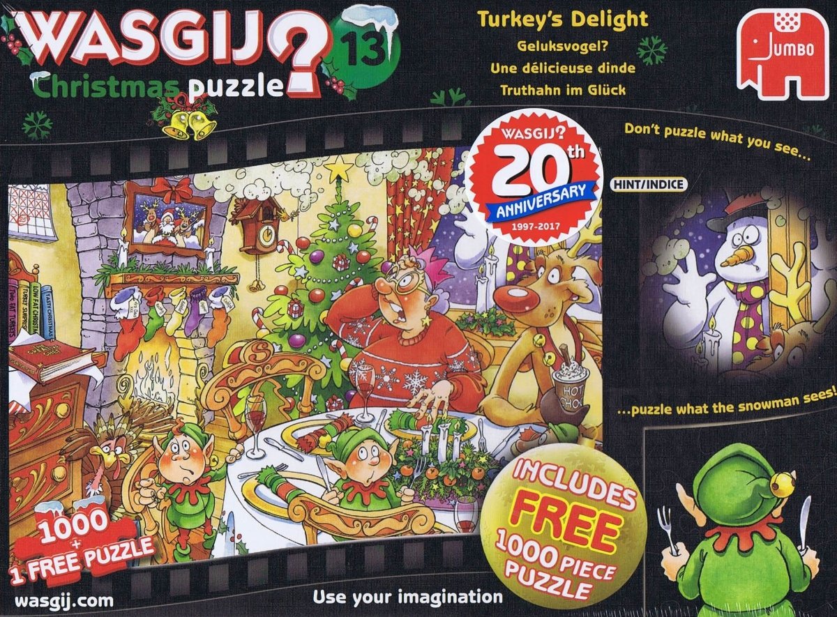 Wasgij? X - mas 13 Turkeys Delight - 1000 brikker - Nordisk Spil
