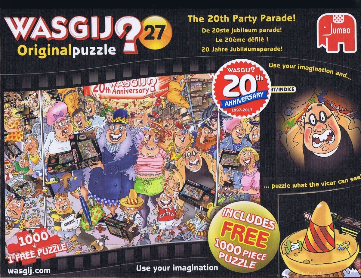 Wasgij? Original 27 The 20th Party Parade - 2 x 1000 brikker - Nordisk Spil