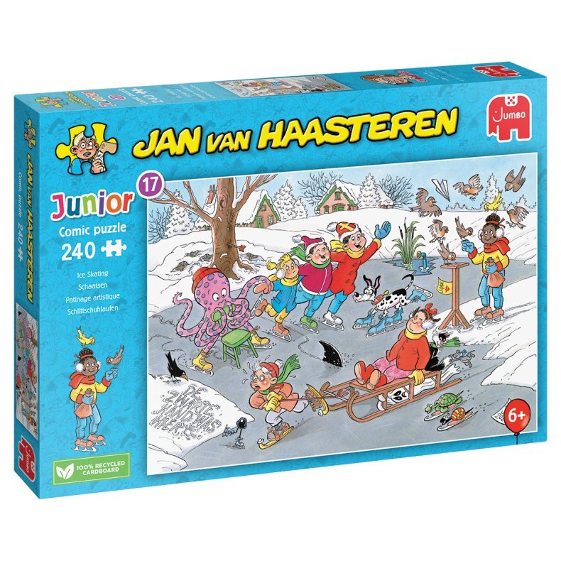 Jan van Haasteren: På skøjtebanen - 240 brikker - Nordisk Spil