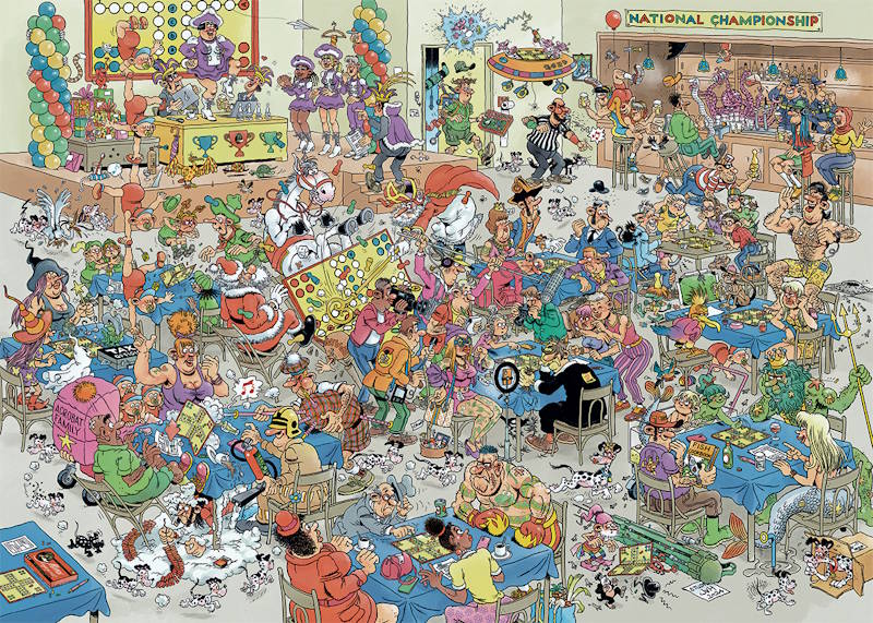 Jan van Haasteren: Ludo dysten - 1000 brikker - Nordisk Spil