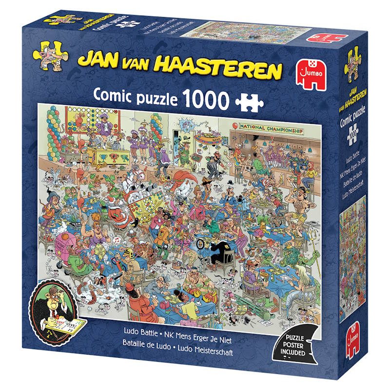 Jan van Haasteren: Ludo dysten - 1000 brikker - Nordisk Spil