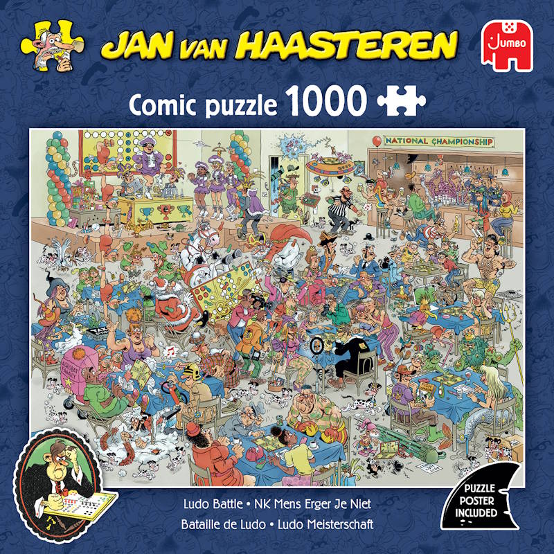 Jan van Haasteren: Ludo dysten - 1000 brikker - Nordisk Spil