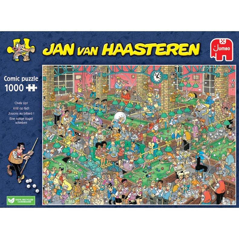 Jan van Haasteren - Billard! - 1000 Brikker - Nordisk Spil
