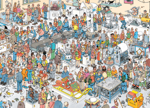 Udstilling om fremtiden - 1000 brikker - Nordisk Spil